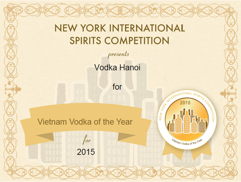 Chung nhan huy chuong bac vodka hn new york 2015
