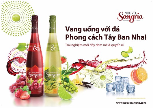 Sangria 750 ML 750ml vang uong voi da TBN