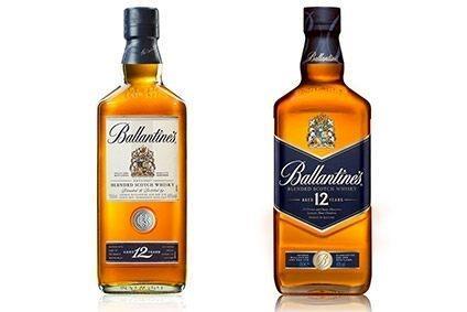 ballantines old and new bottle