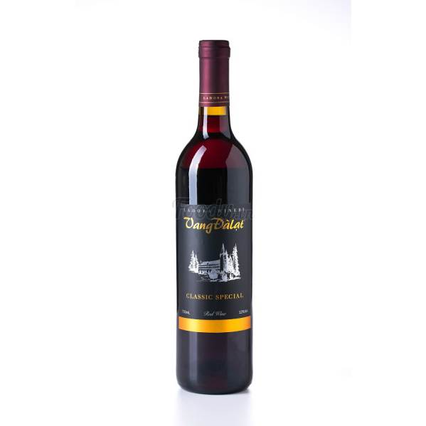 vang da lat classic special Red wine 750ml