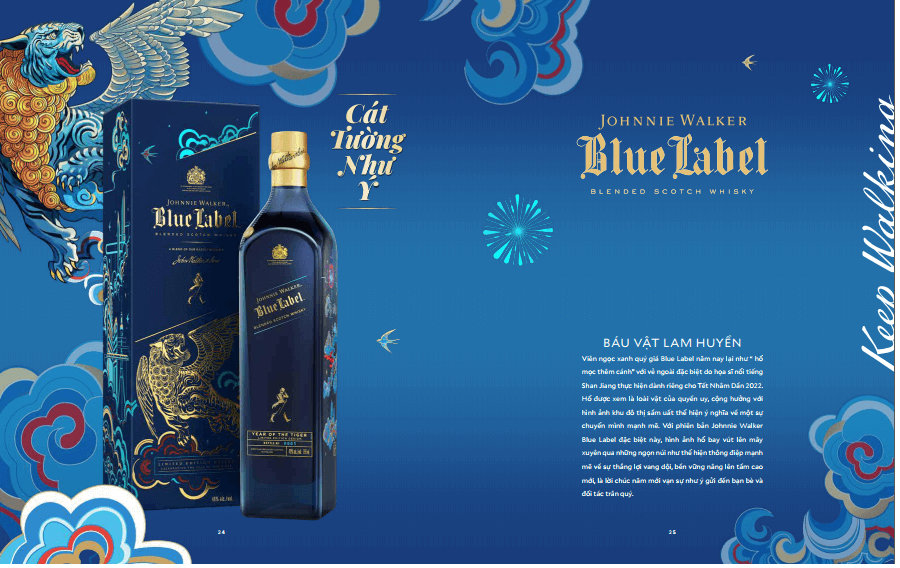 johnnie walker blue lable qua 2022