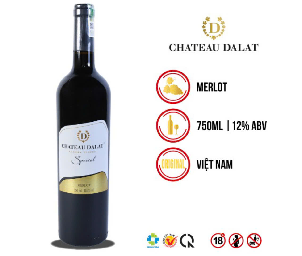 Cac chỉ tieu cam quan cua Dalat Special Merlot 2