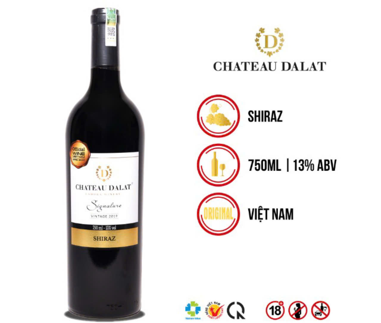 Dac diem cua Chateau Dalat Signature Shiraz 1