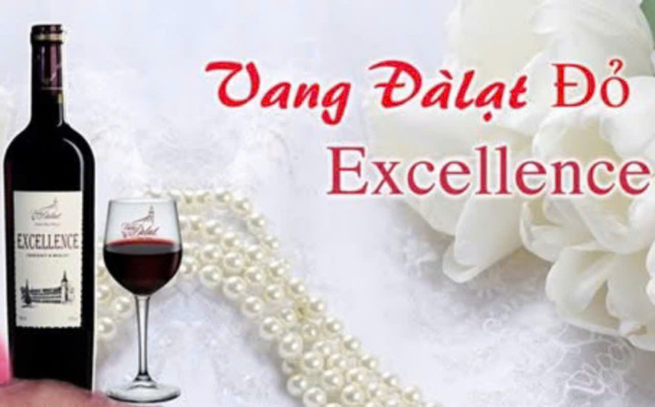 Logo vang da lat Excellence Do 750ml