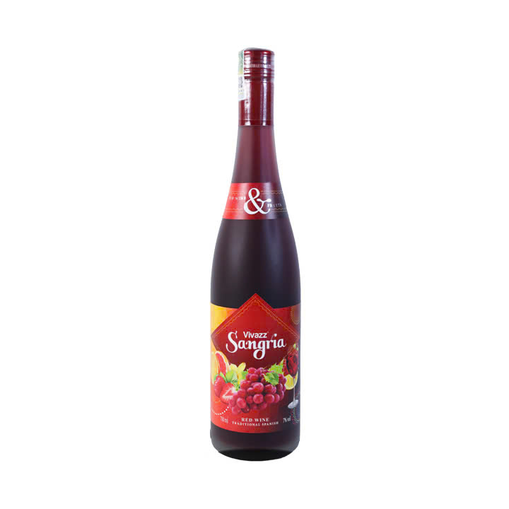 Vivazz sangria Red wine 750 ml 7 do LADOFOODS