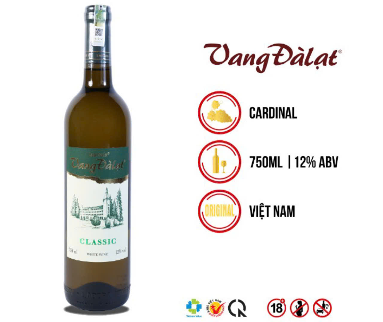 dac diem cua vang da lat classic white Wine