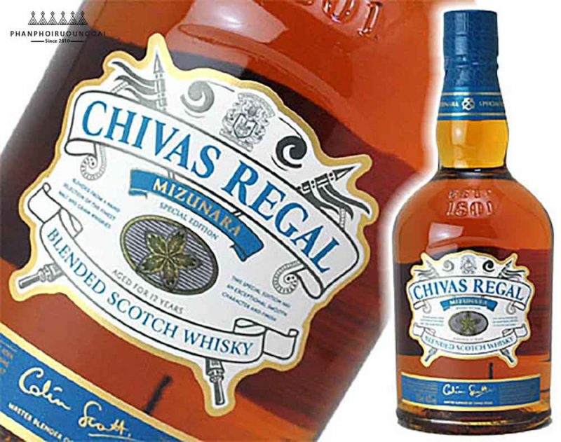 nhan chivas mizunara xanh 700ml