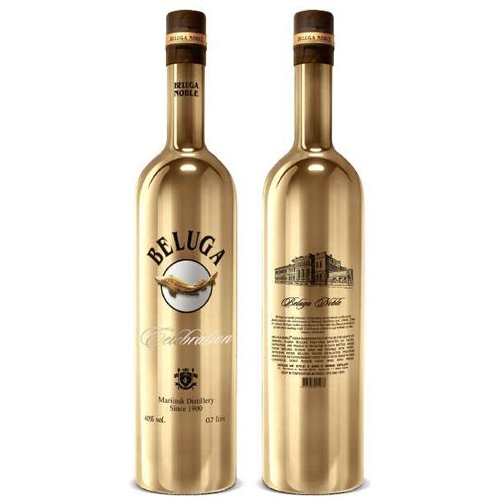 Rượu Vodka Beluga Celebration Vàng (1 Liter)